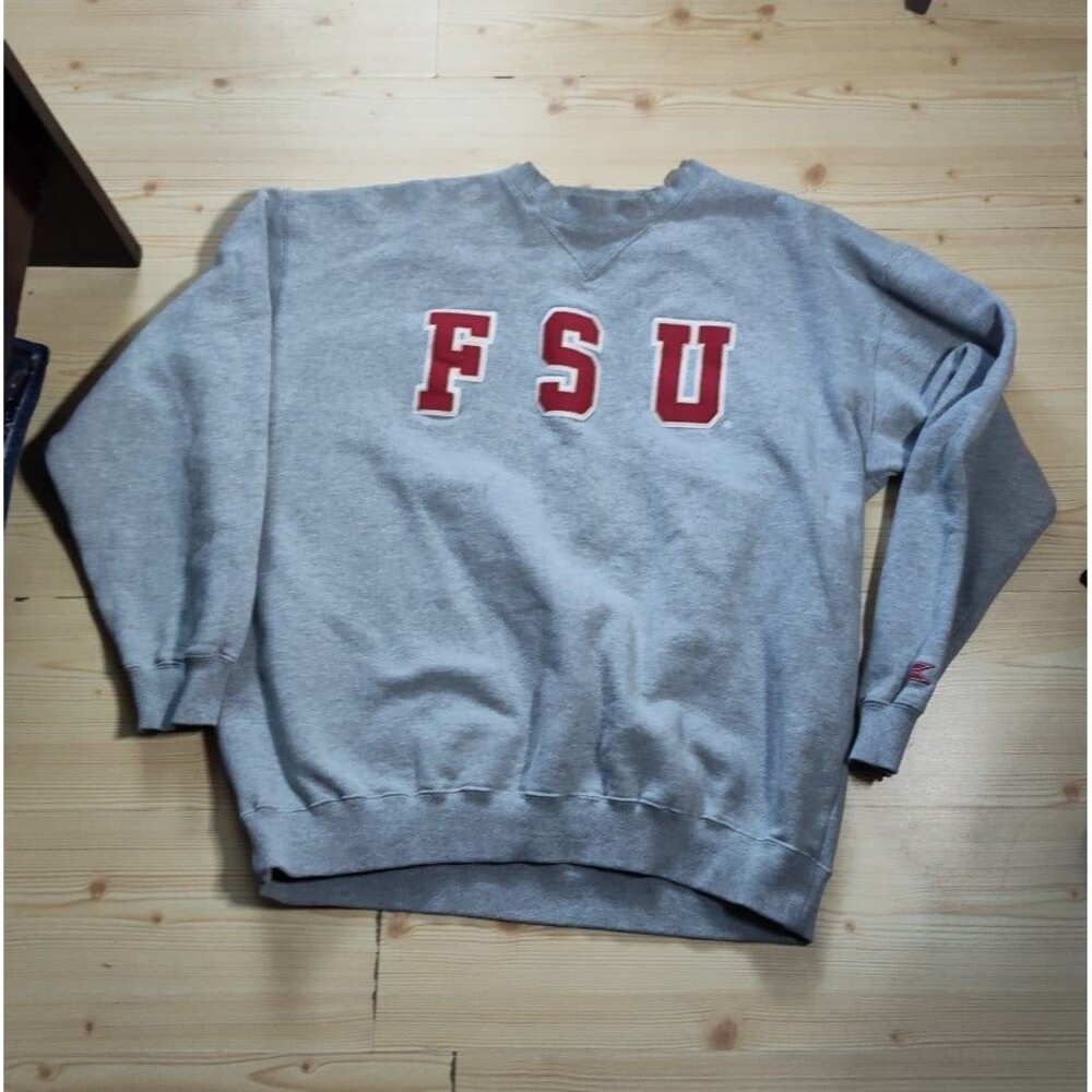 SweatshirtMens Colosseum Florida State Seminoles Long Sleeve Gray Pullover XL